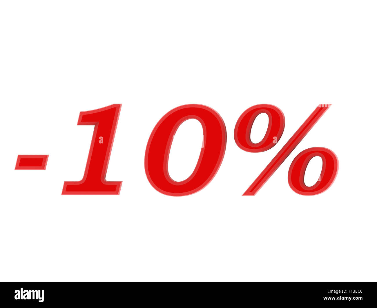 3d 10 Percent Off Digits Image Stock Photo Alamy