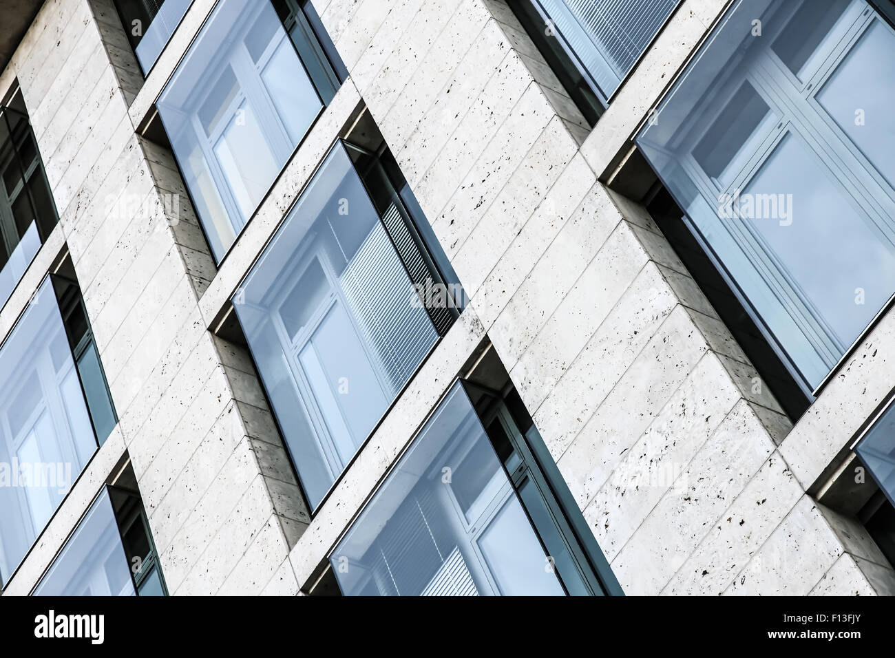 Facade of a Skyscraper in Frankfurt am Main, Germany, Europe Stock ...
