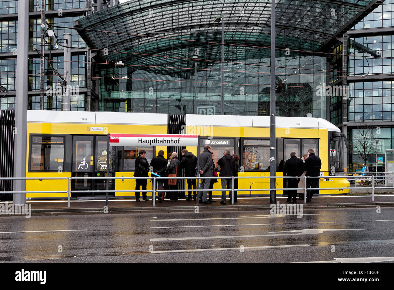 Tram Connector Berlin, Germany, a new tram connection to Berlin Central Station Stock ...