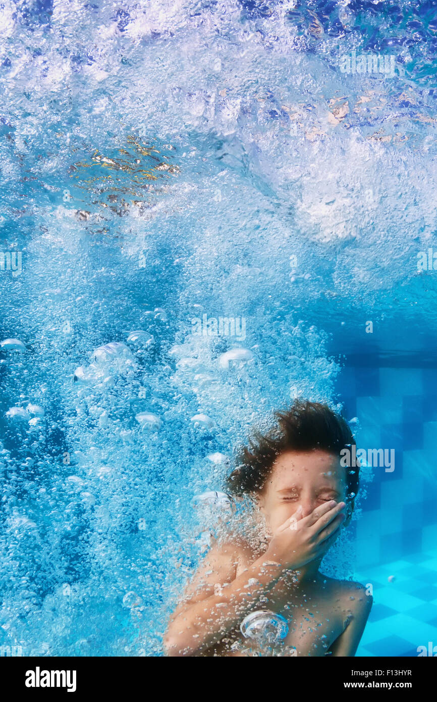 Teen Boy Swimming Pool High Resolution Stock Photography and Images Alamy