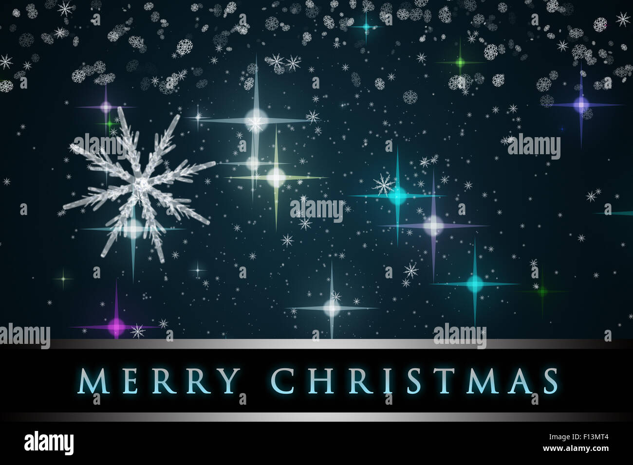Wonderful Christmas background design with snowflakes and stars Stock ...