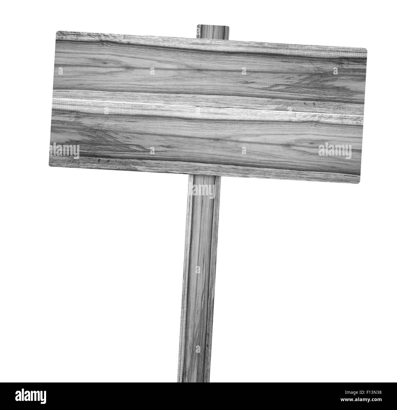 Old wooden billboard isolated on white background Stock Photo - Alamy
