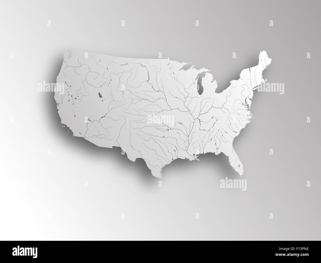 High Resolution Map Of The USA Stock Photo Alamy High Resolution Map Of The Usa F13PNE 