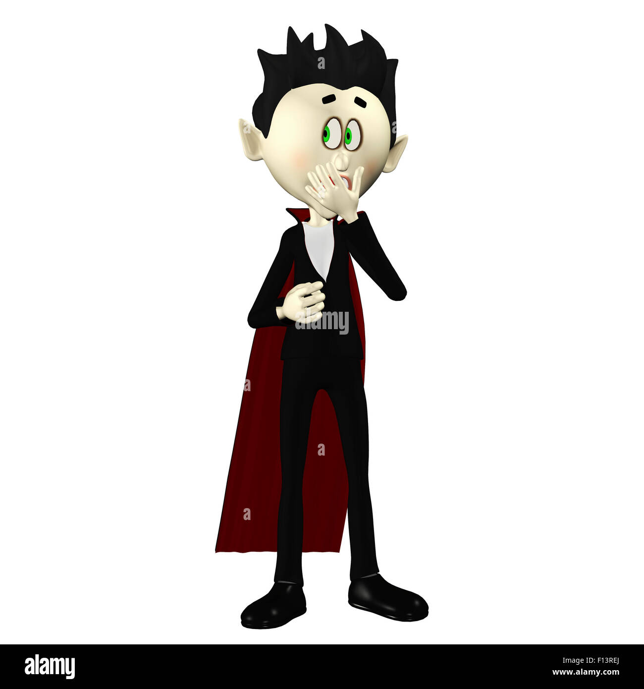 3d cute character halloween vampire scary design illustration Stock Photo -  Alamy, image size:1300x1390