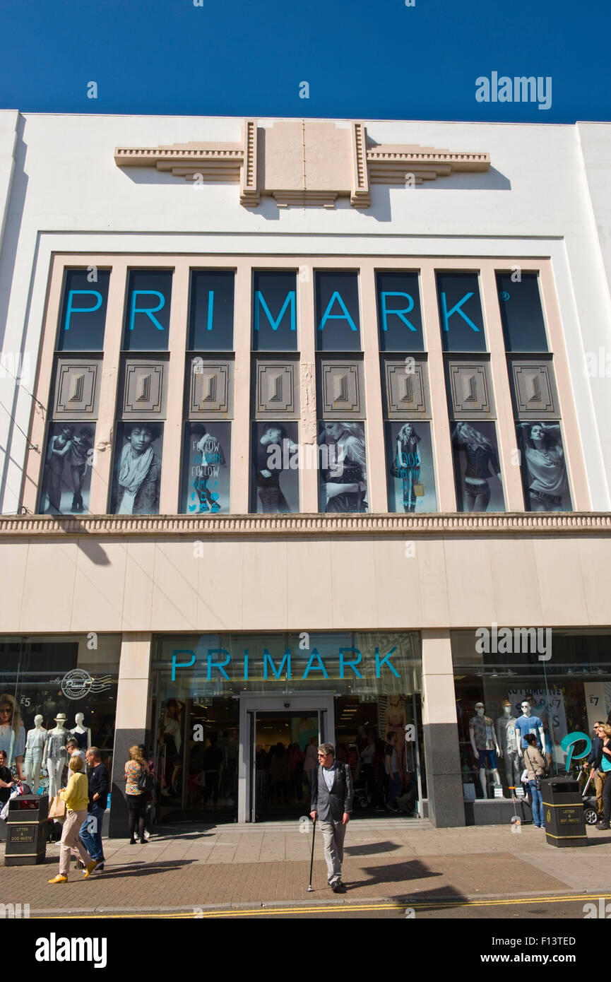 Front exterior of Primark on high street in Brighton East Sussex England UK Stock Photo