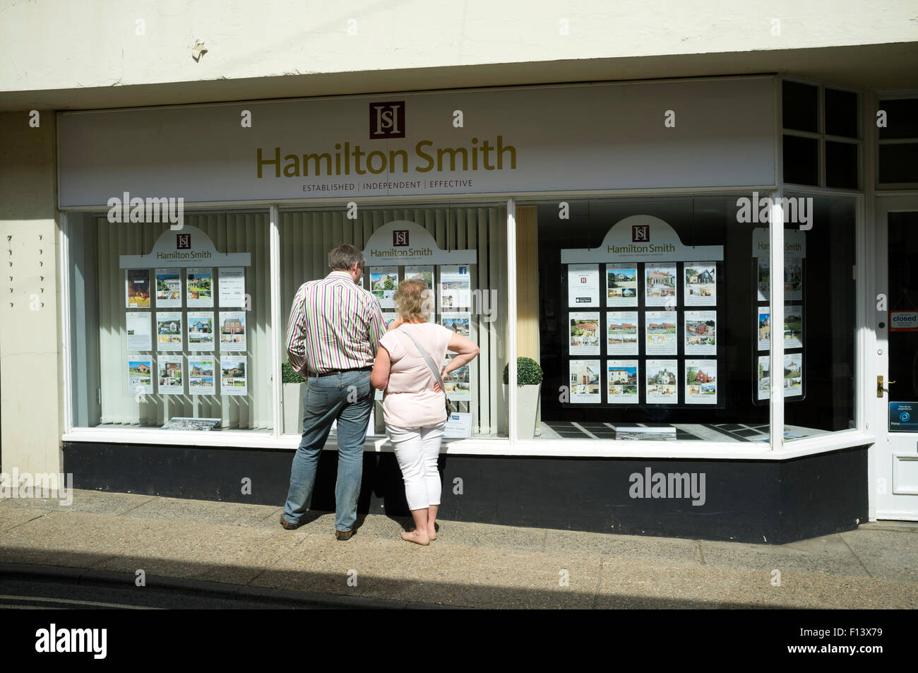 Hamilton Smith estate agents Woodbridge Suffolk UK Stock Photo