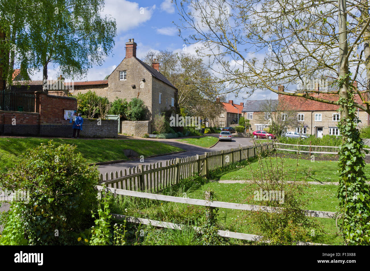 High Street in the pretty Northamptonshire village of Yardley Hastings