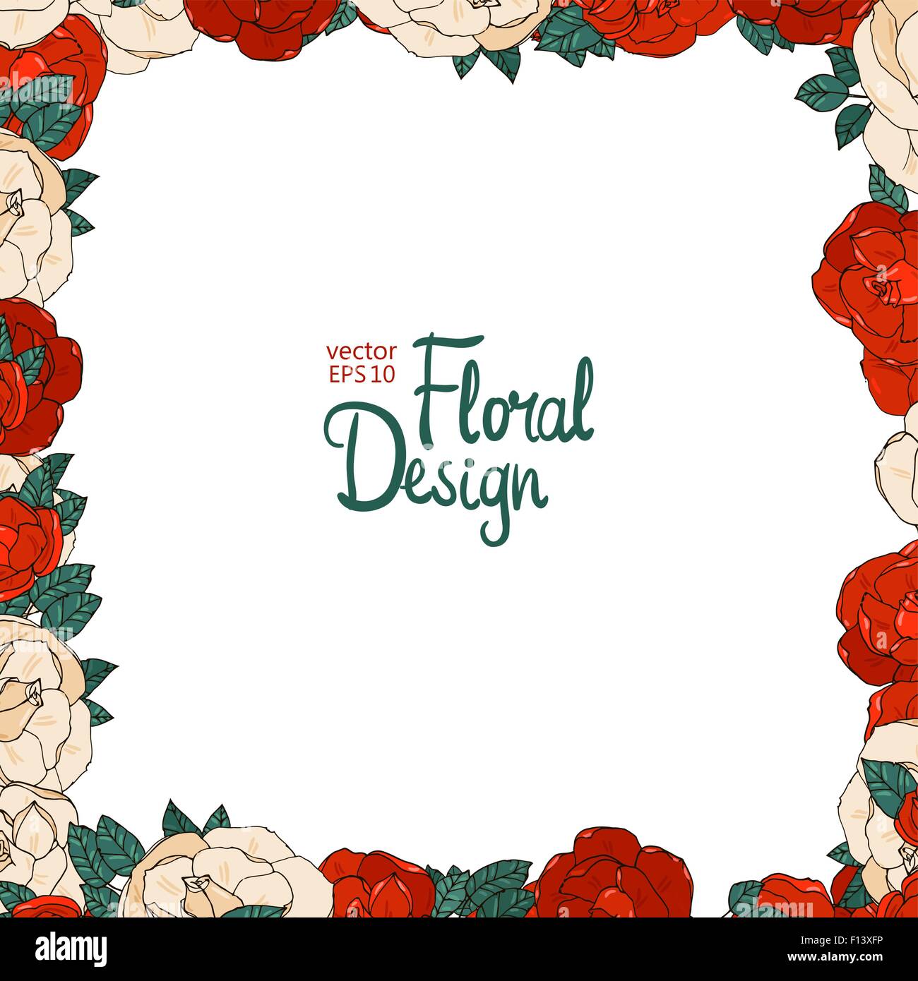 Vintage floral vector frame Stock Vector Image & Art - Alamy