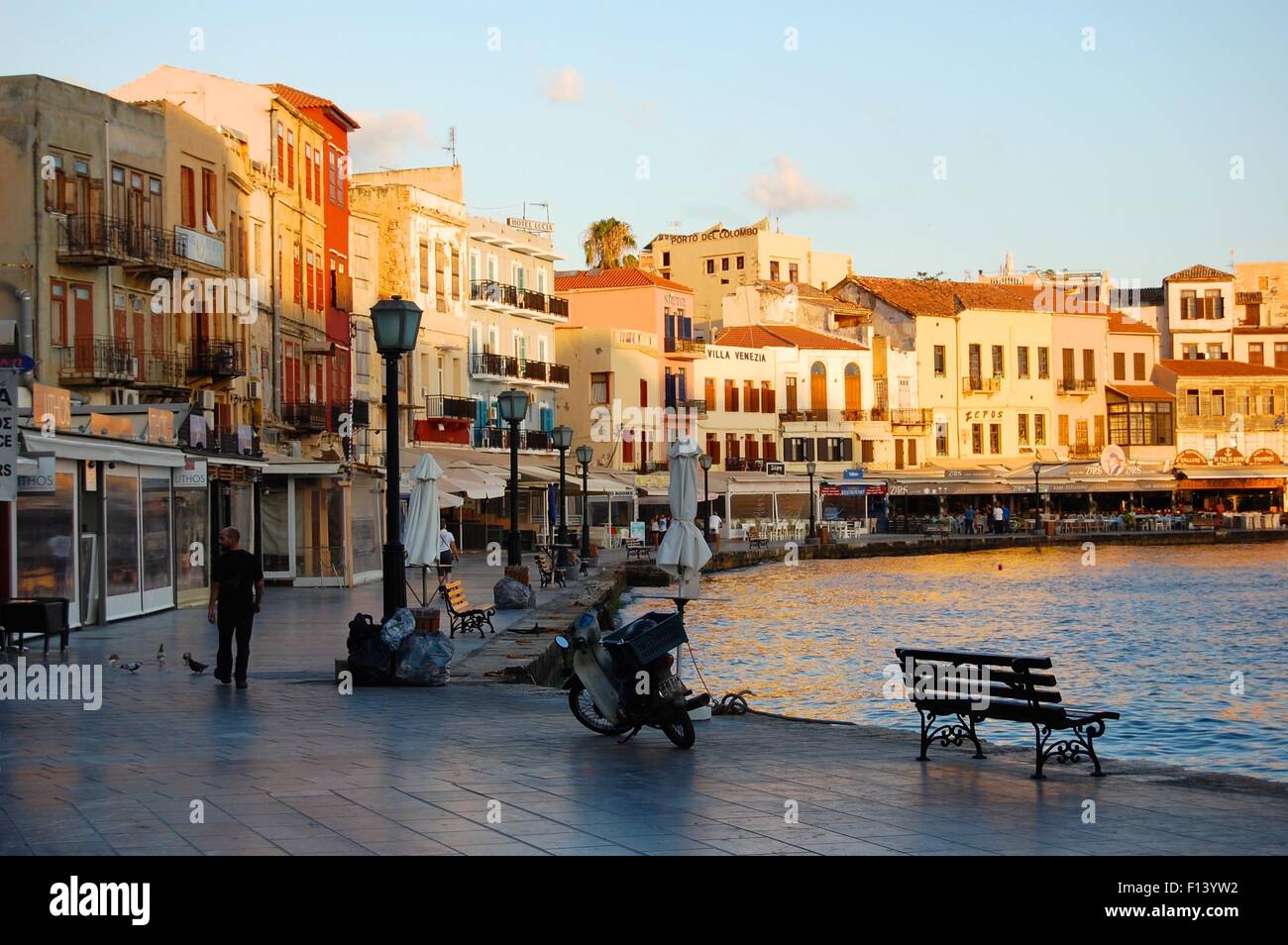 houses in chania southern crete Stock Photo Alamy