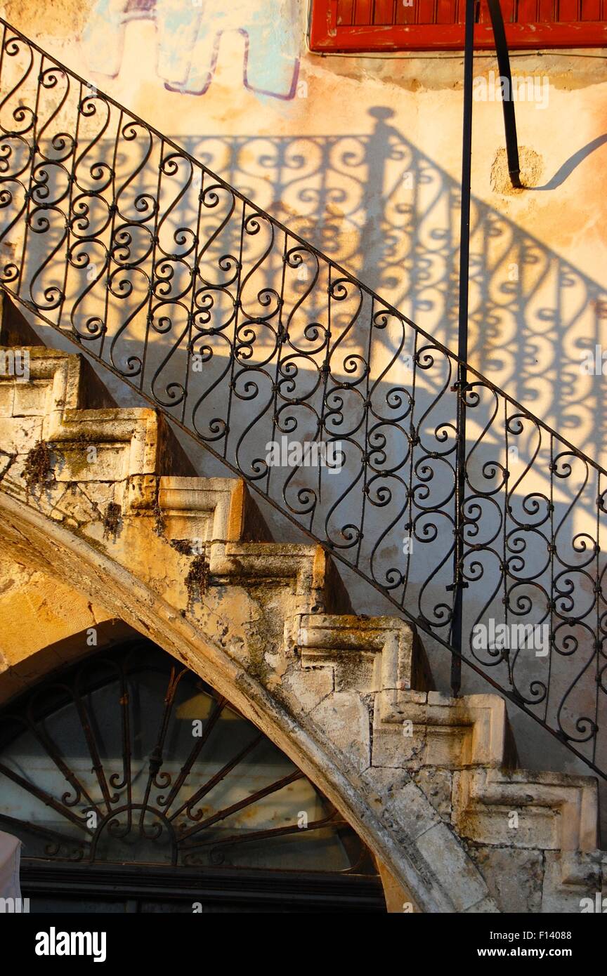 houses in chania southern crete Stock Photo Alamy