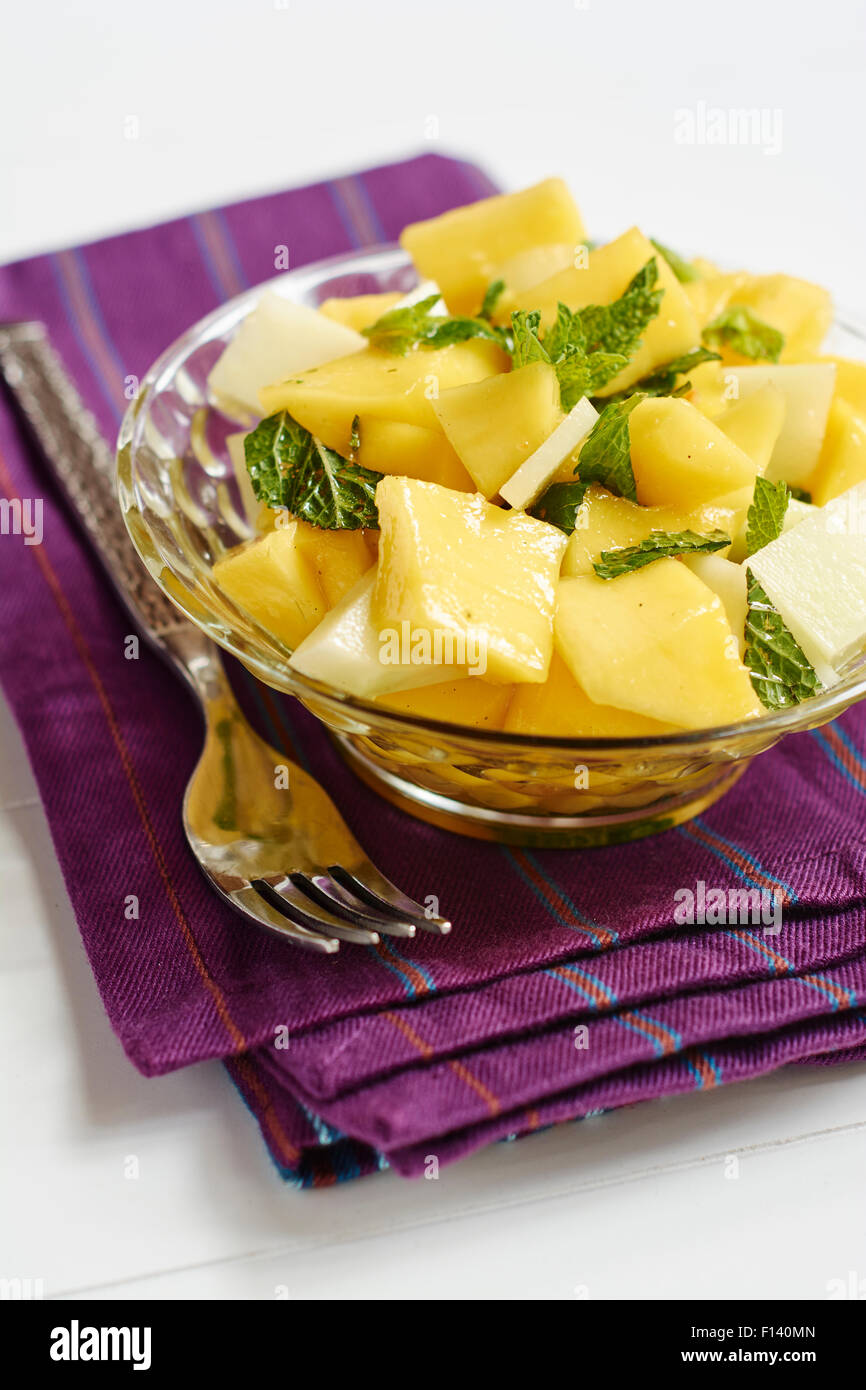 Fruit vegetable salad mango hi-res stock photography and images - Alamy