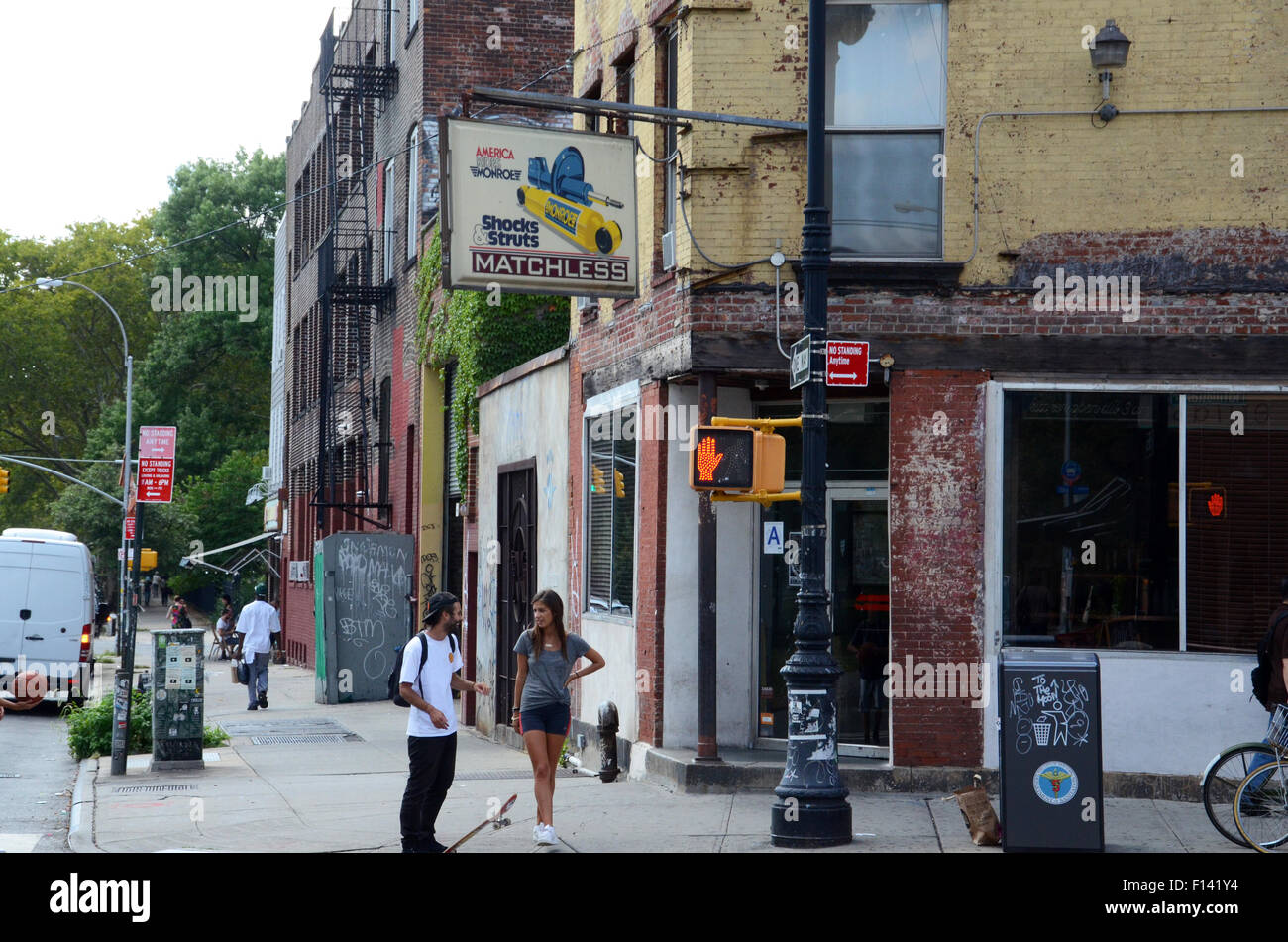 bar matchless manhattan avenue green point brooklyn new york Stock Photo Alamy
