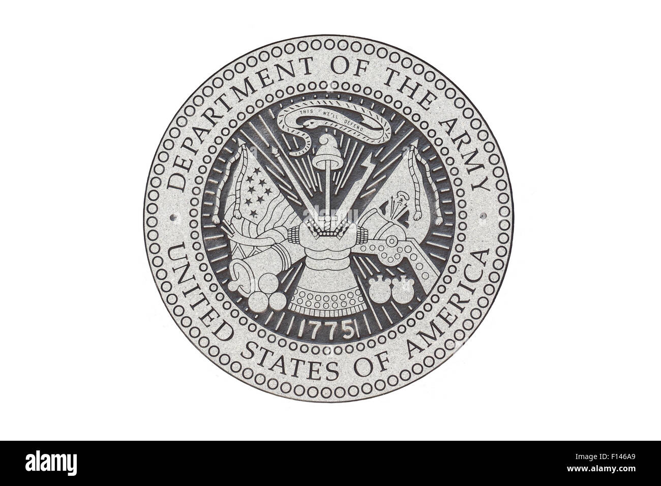 U.S. Army official seal on a white background Stock Photo Alamy