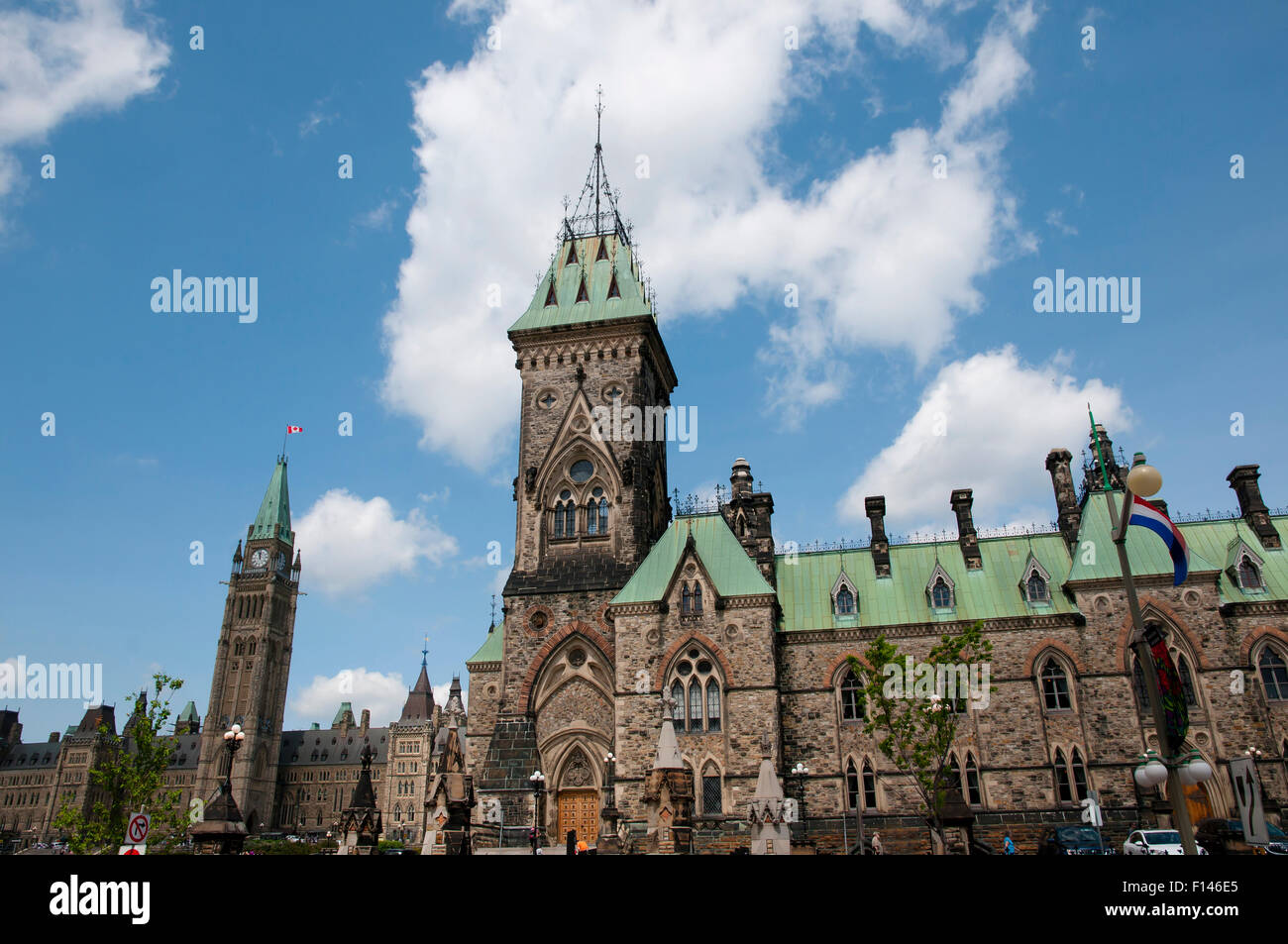 East Block of the Parliament - Ottawa - Canada Stock Photo