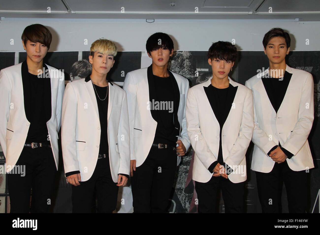 HISTORY, Aug 26, 2015 : South Korean pop group HISTORY attends the  promotional event in Tokyo, Japan on August 26, 2015. © AFLO/Alamy Live  News Stock Photo - Alamy