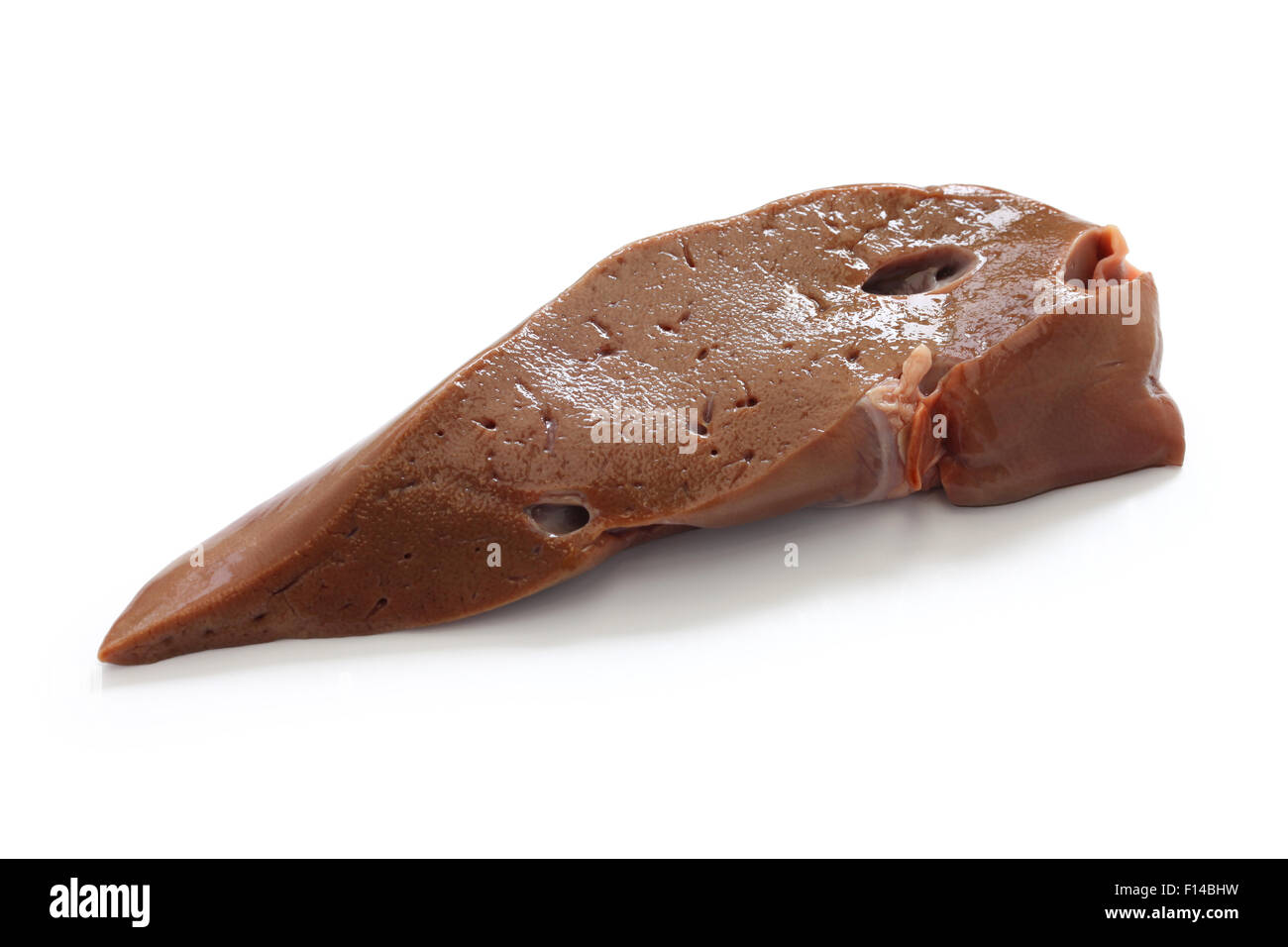 sheep liver, haggis ingredient isolated on white background Stock Photo