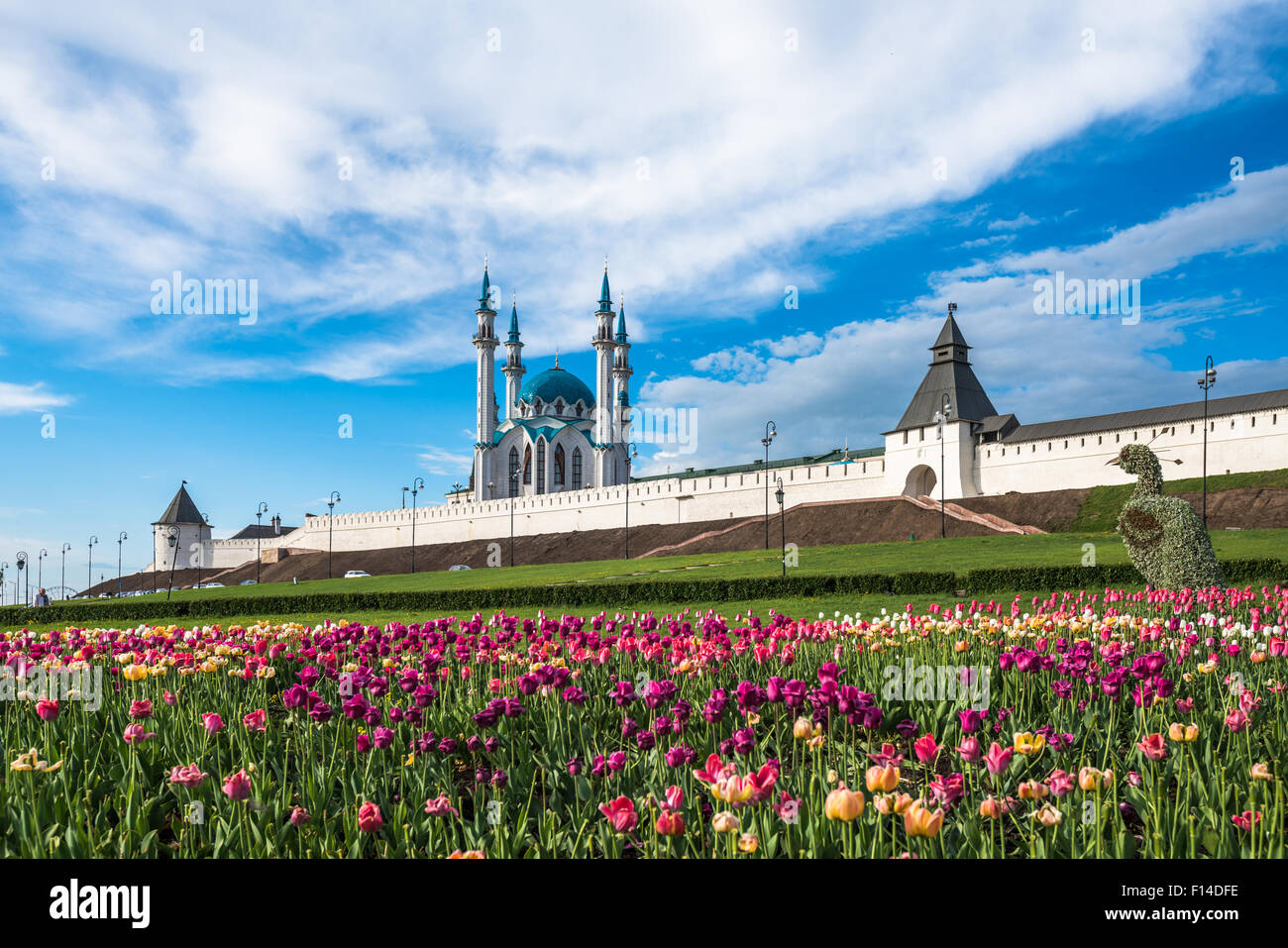 Kazan Kremlin and Kul-Sharif mosque, Tatarstan, Russia Stock Photo