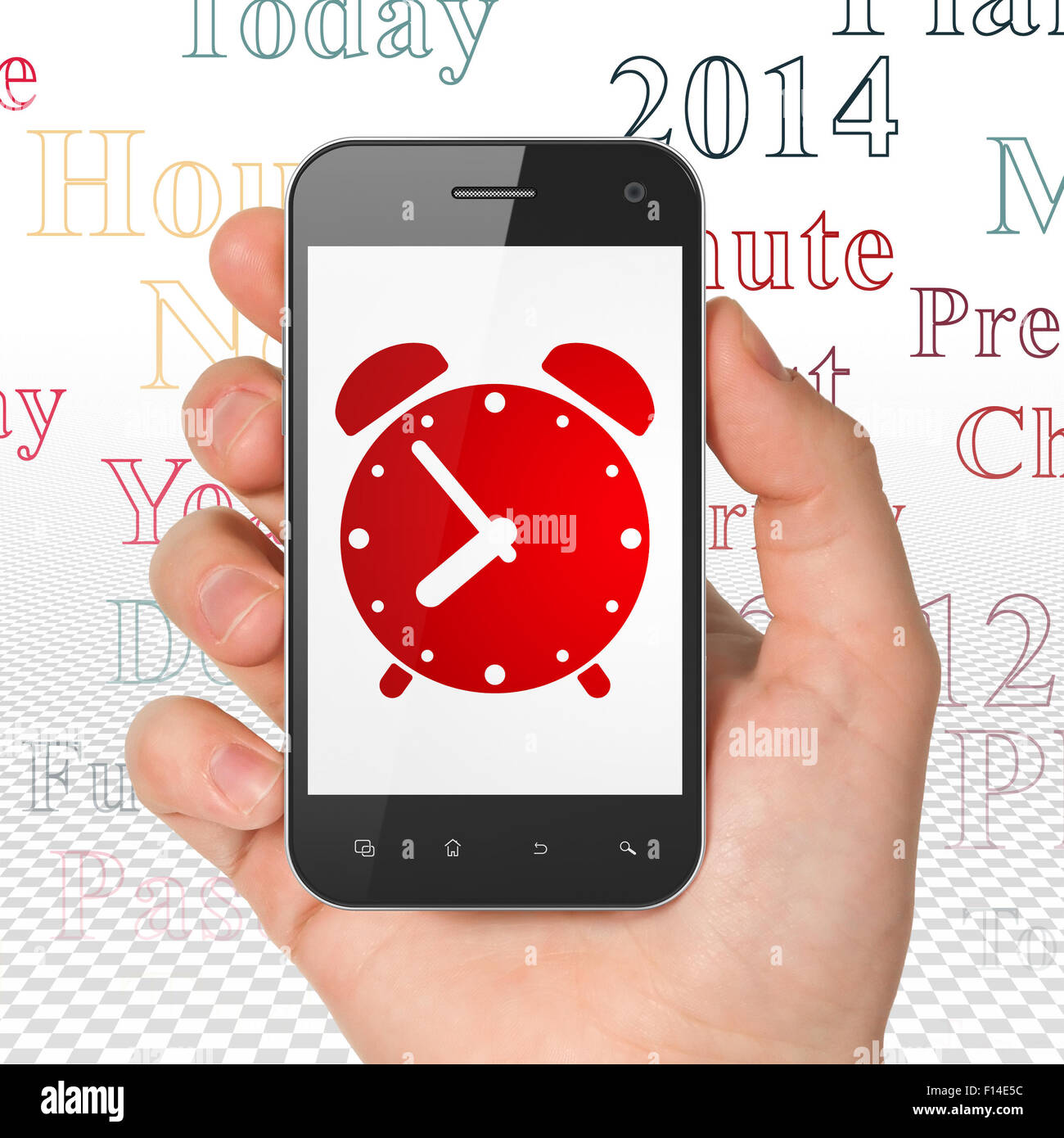 Hand holding smartphone timer hi-res stock photography and images - Alamy