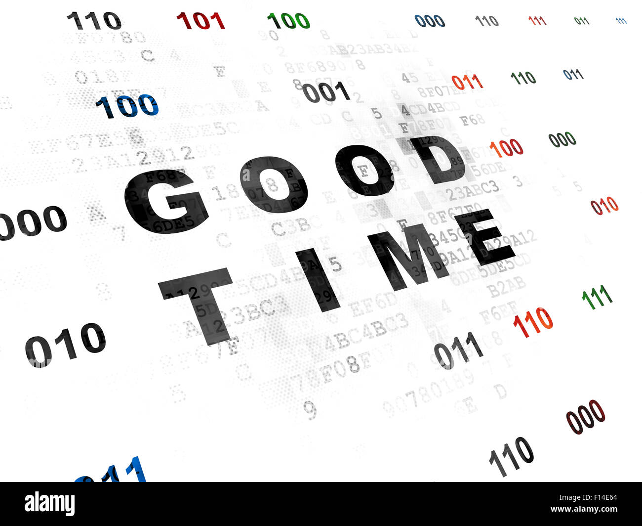 Timeline concept: Good Time on Digital background Stock Photo - Alamy