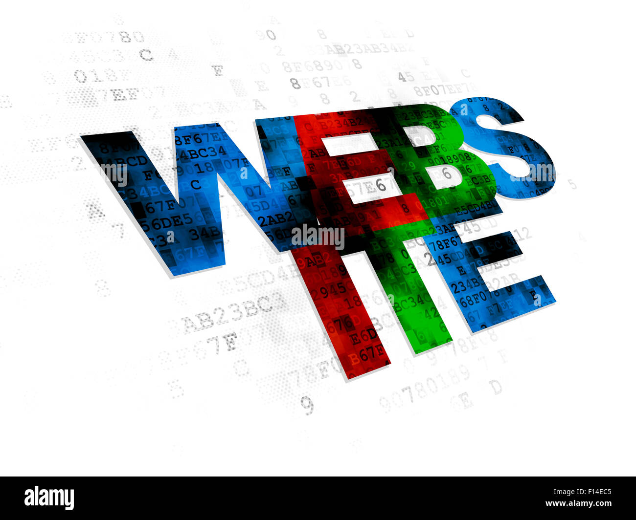 Web development concept: Website on Digital background Stock Photo - Alamy