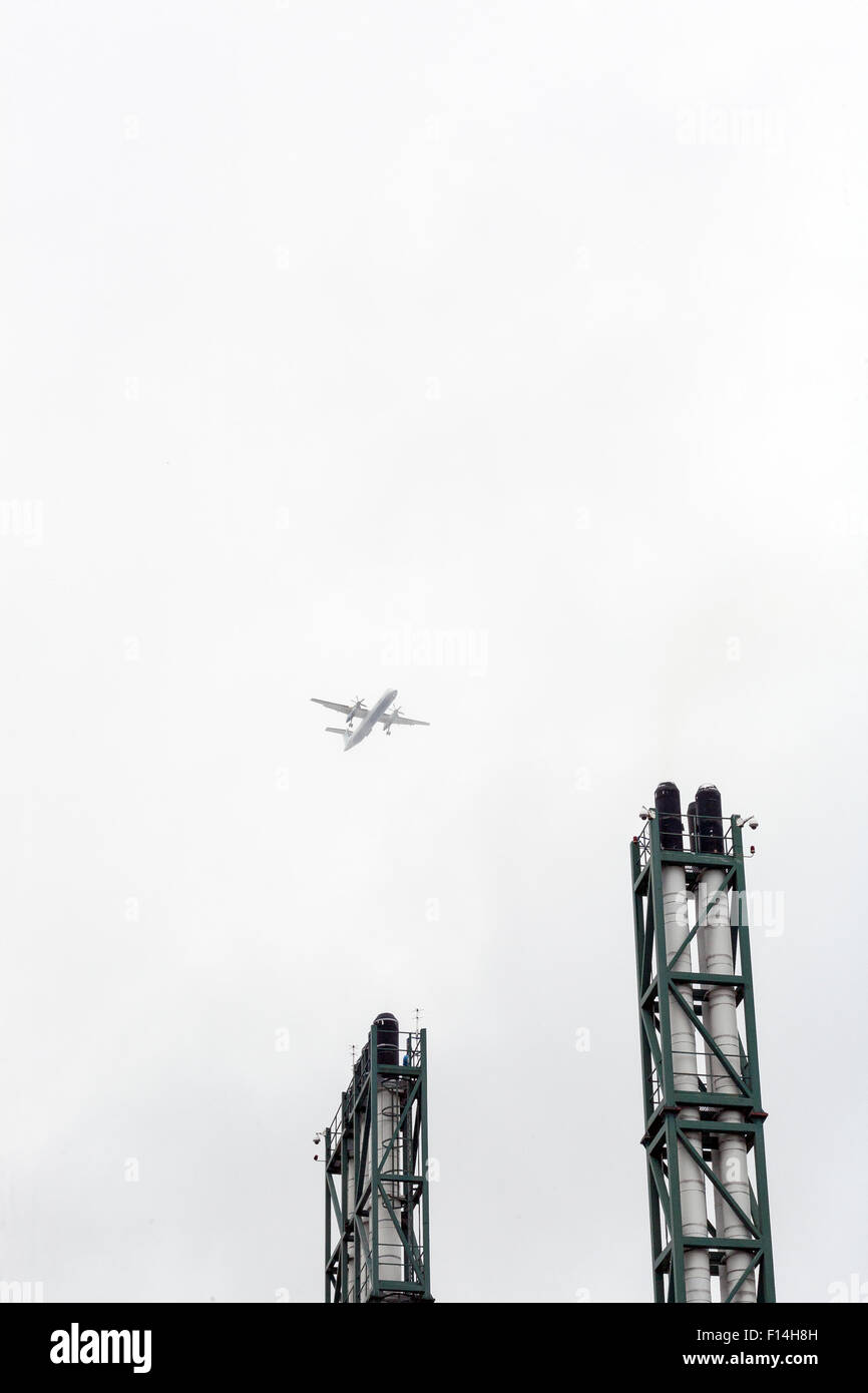 fly be plane,Flybe Regional airline company Flybe is a British low-cost regional airline based in Exeter, and the largest region Stock Photo