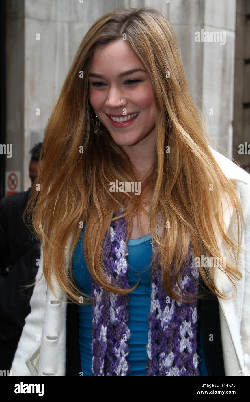 Joss Stone Singer-songwriter seen at the BBC studios in London 2013 Stock Photo