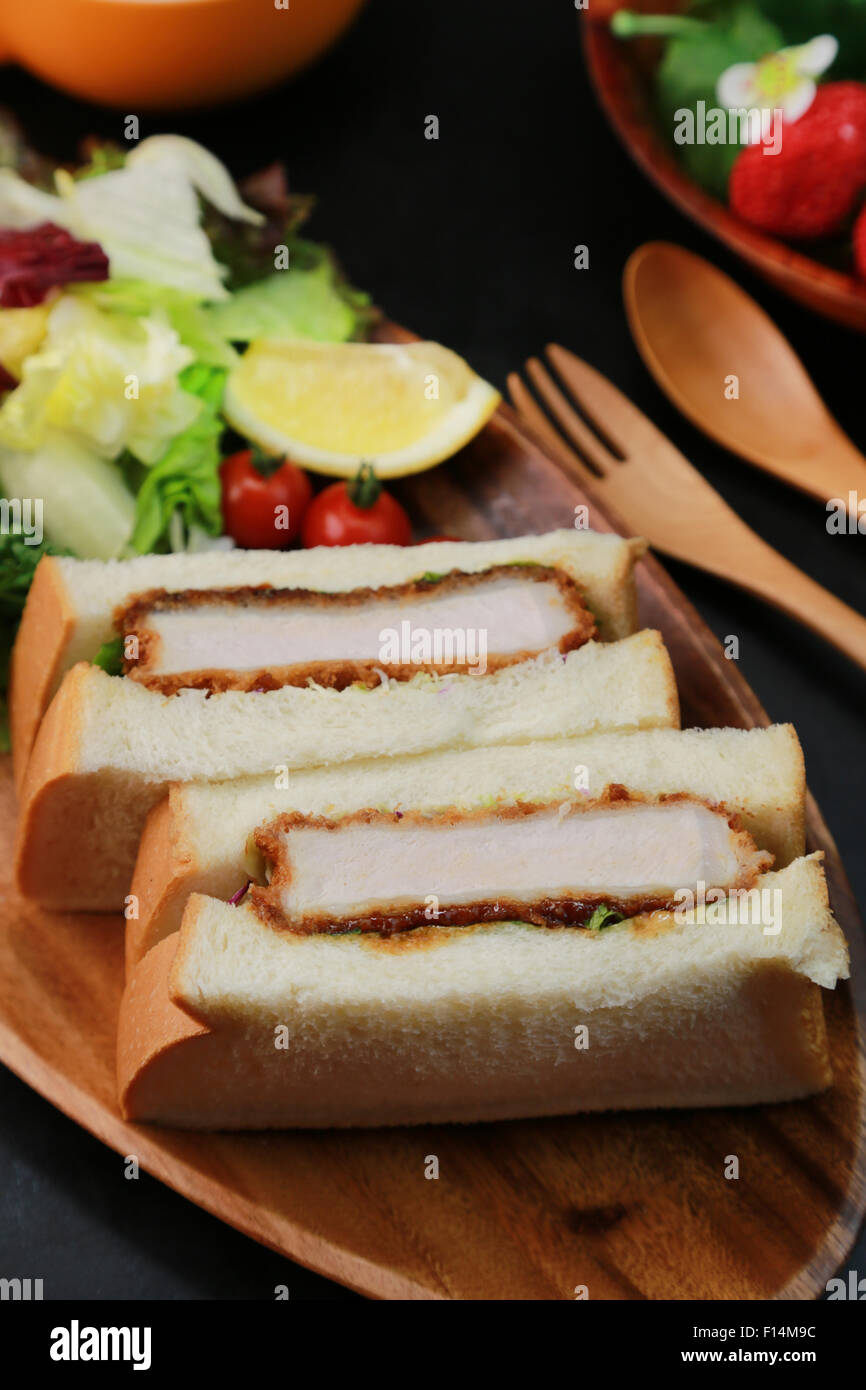 Pork cutlet sandwich Stock Photo Alamy
