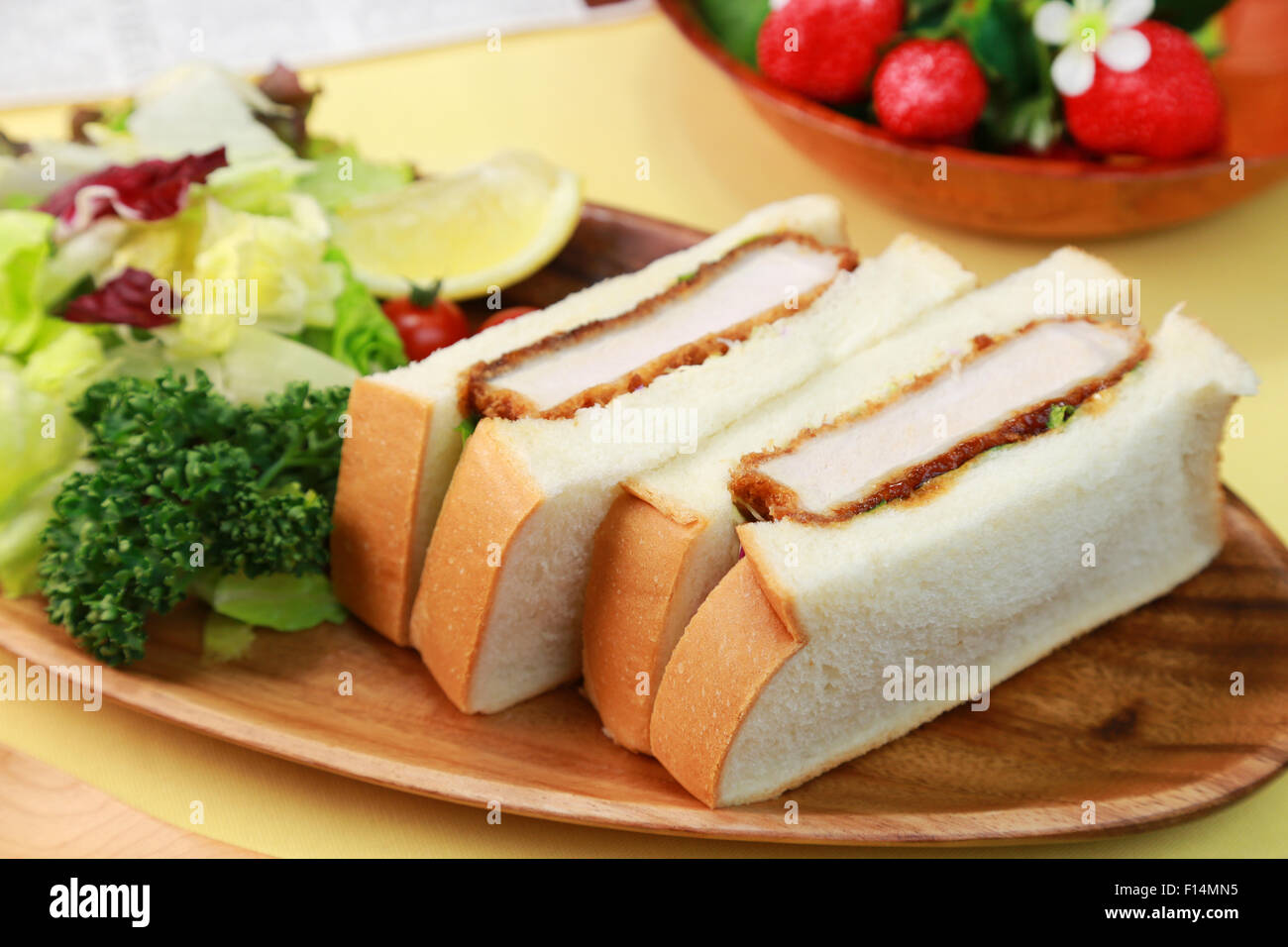 Pork cutlet sandwich Stock Photo Alamy