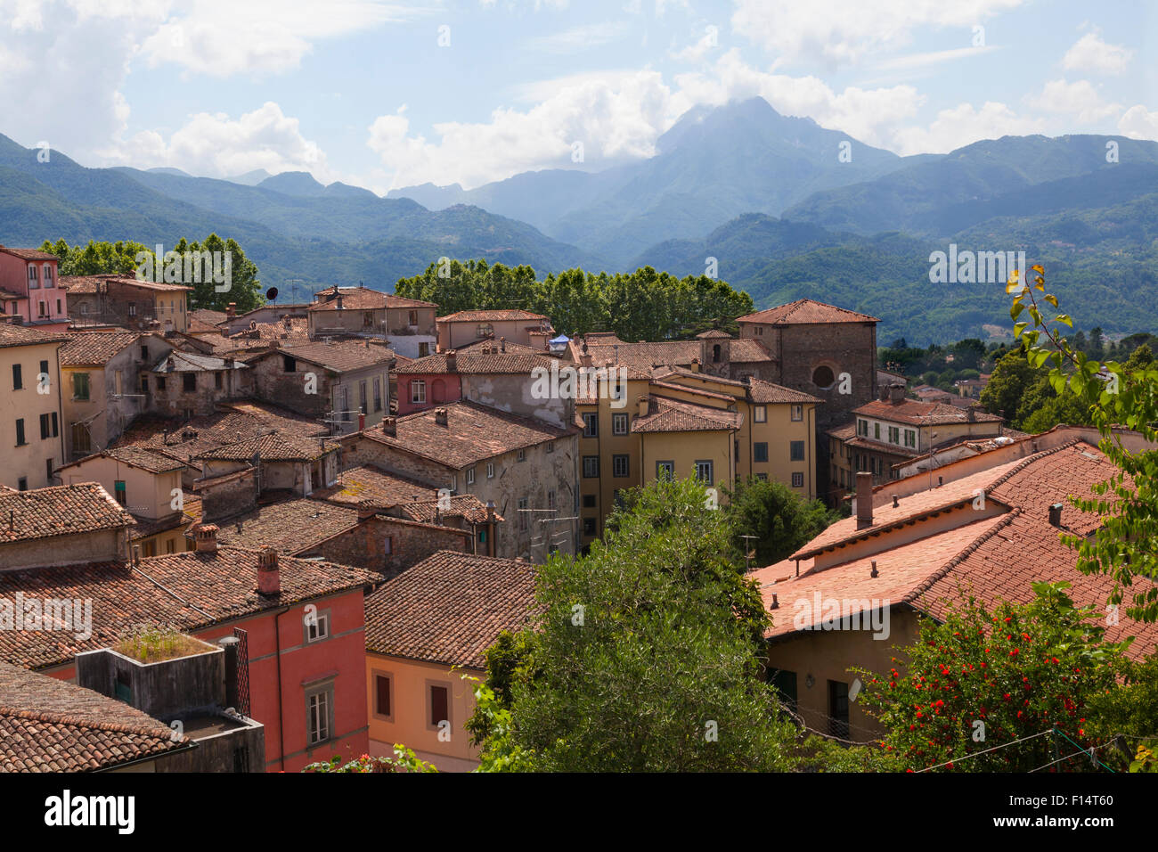 Roof tops of Barga Stock Photo