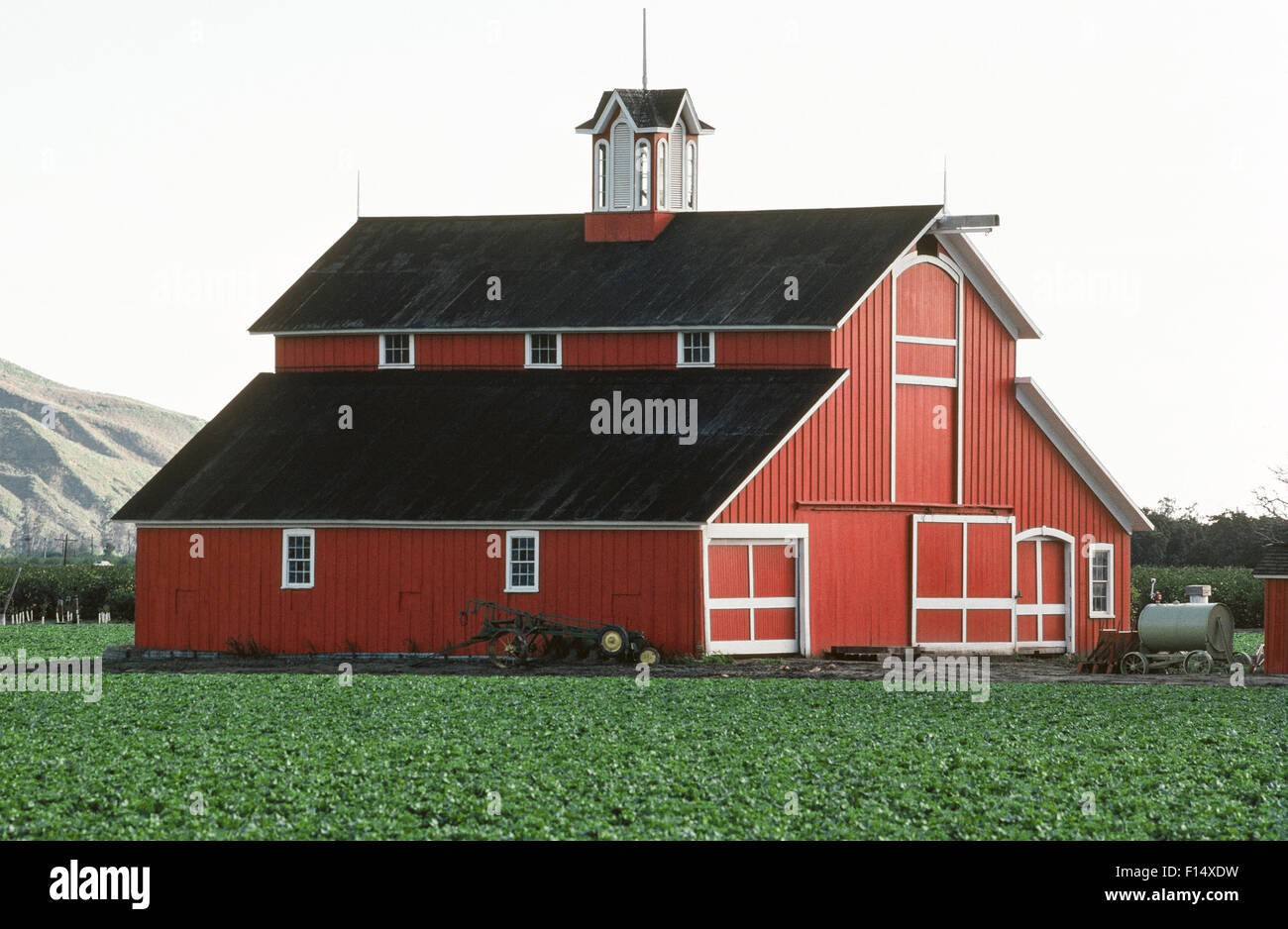 A Red Barn Built In 1886 On The Historic Faulkner Farm Is A Stock