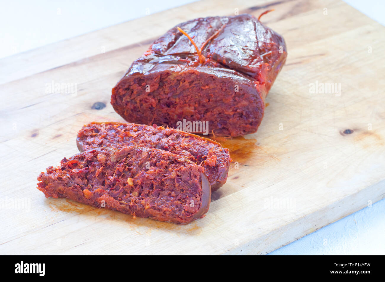 N'duia calabrese salami with ground pork Italy Stock Photo Alamy