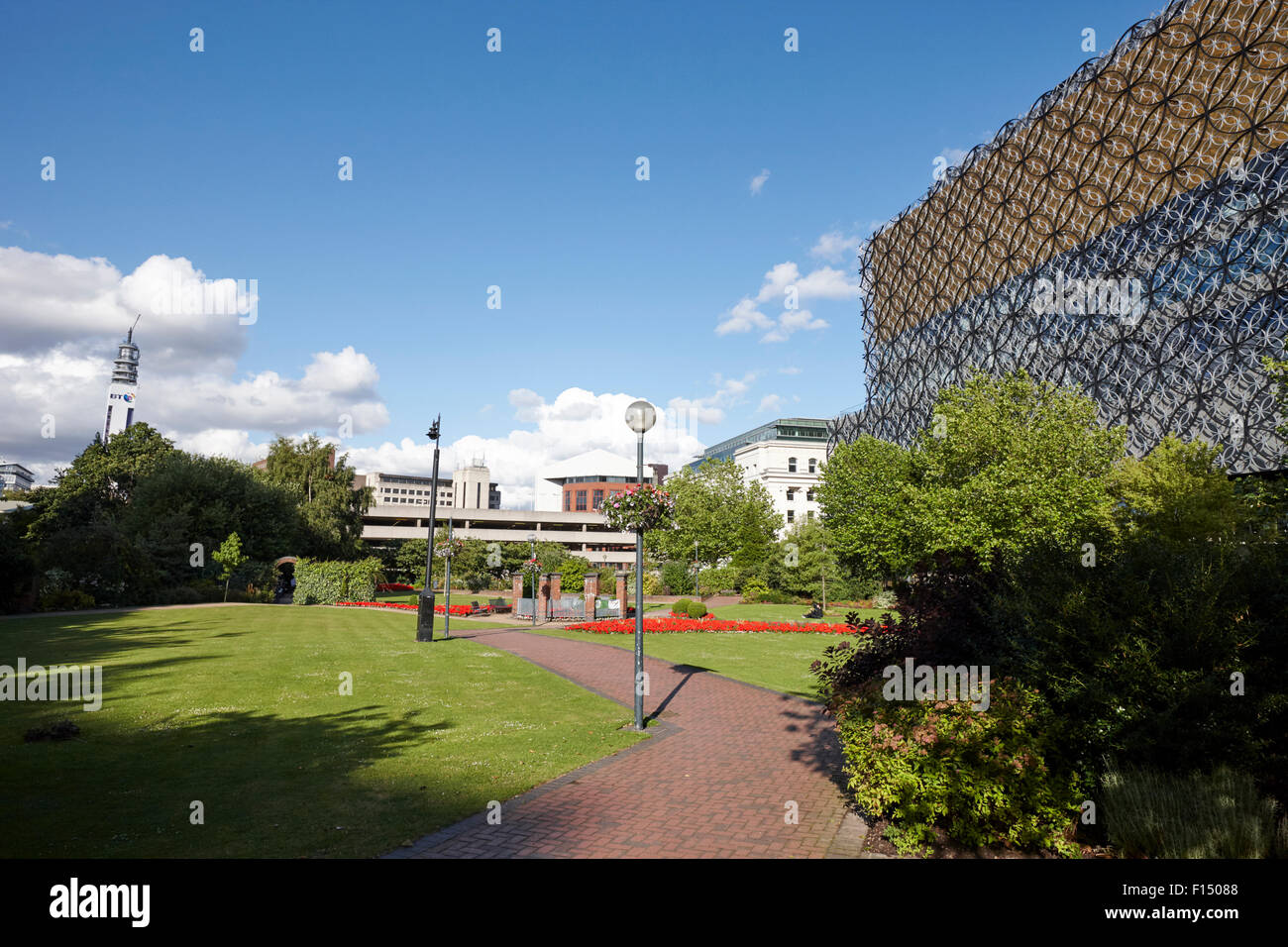city centre civic gardens Birmingham UK Stock Photo