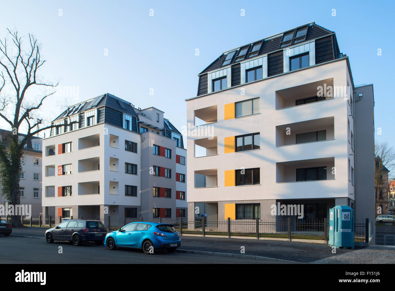 Dresden, Germany, construction of urban villas in DresdenStriesen