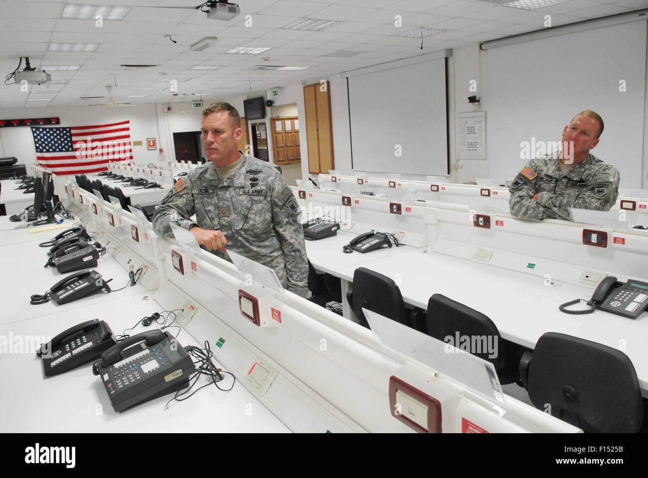 Italy, Camp Ederle US Army base in Vicenza, Longare detachment (former Site  Pluto), training room for battlefield management Stock Photo - Alamy