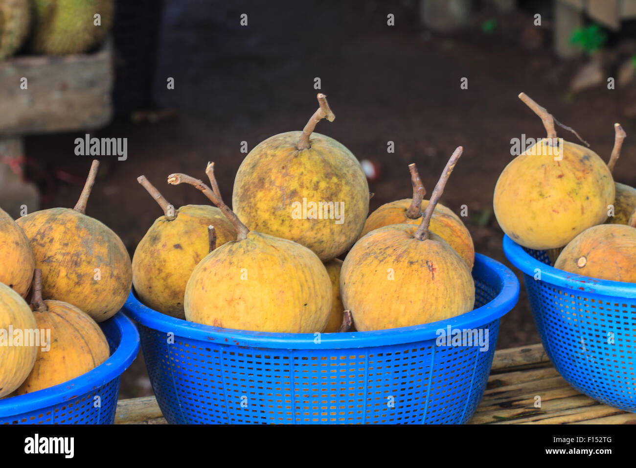 Sandoricum koetjape or Santol fruit in market Stock Photo