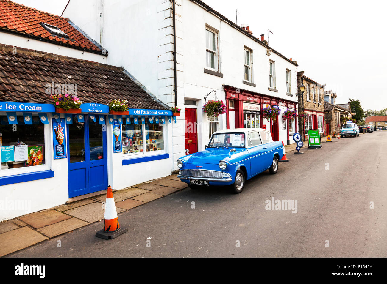 Goathland village shop Aidensfield stores ford anglia