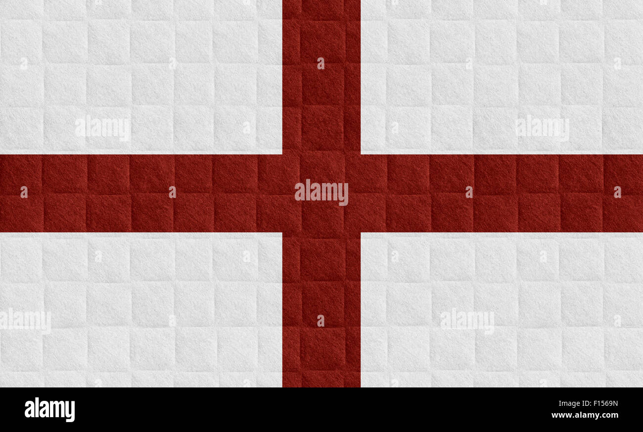 England flag or English banner on check pattern background Stock Photo ...