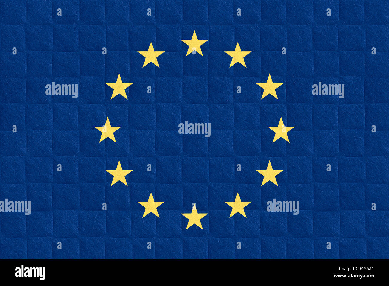 European Union Pattern flag of European Union or banner on check pattern background Stock ...