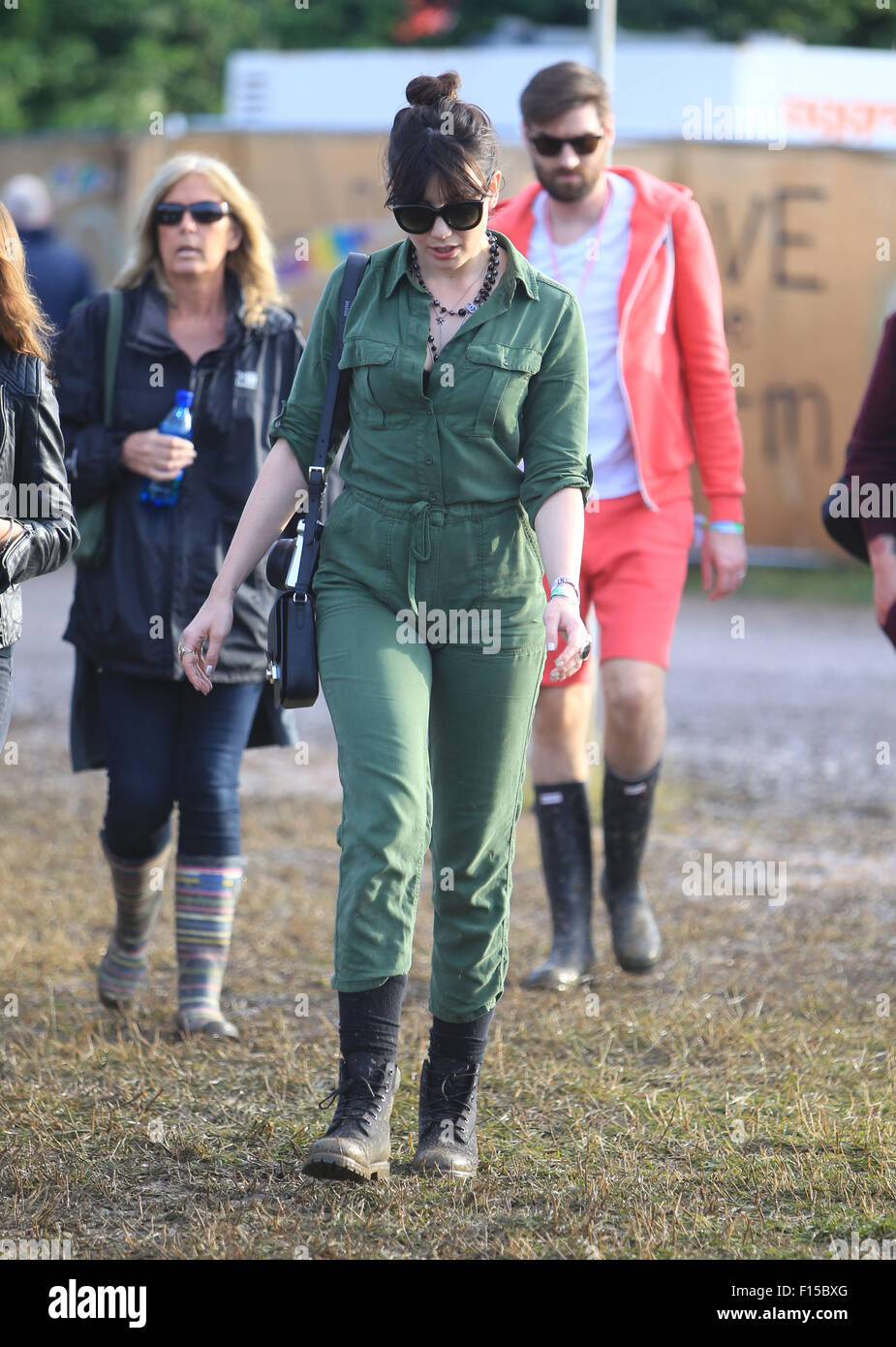 khaki green boiler suit