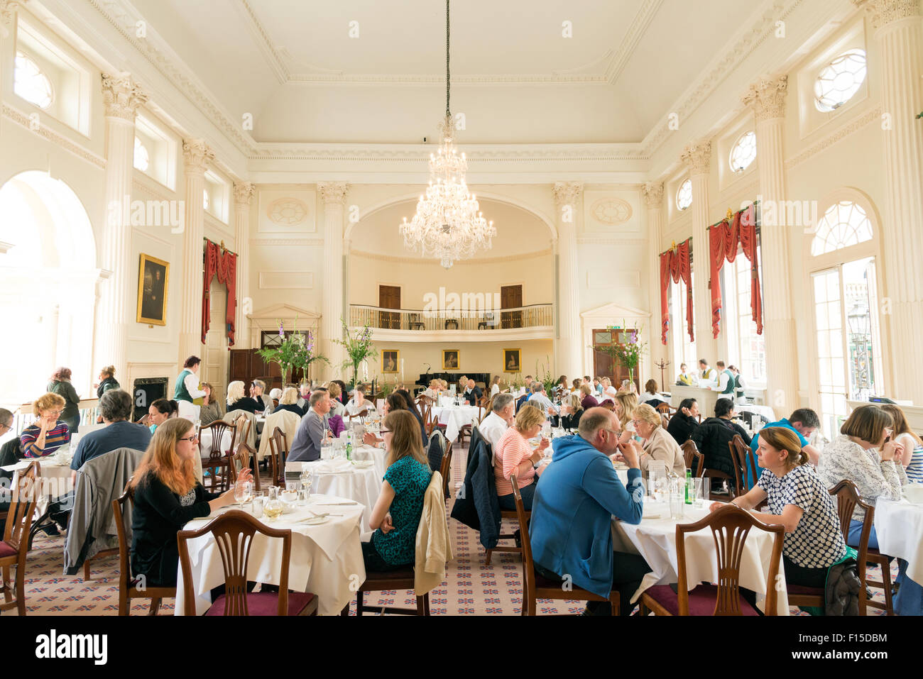 The Pump Room restaurant, Bath, Somerset, England, UK Stock Photo