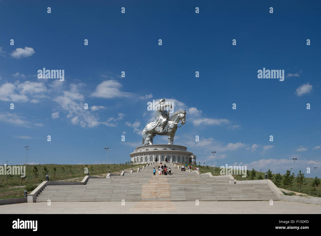 Giant statue of Ghenngis Khaan in Erdene, Töv Province, Mongolia