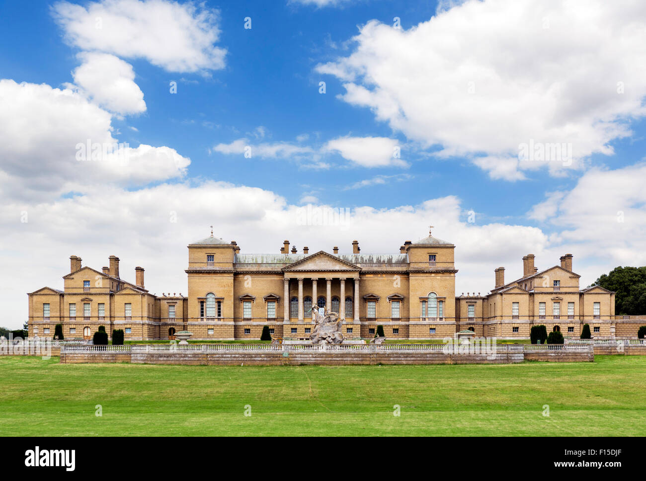 Holkham Hall, an early 18thC Palladian country house in Holkham, Norfolk, England, UK Stock Photo
