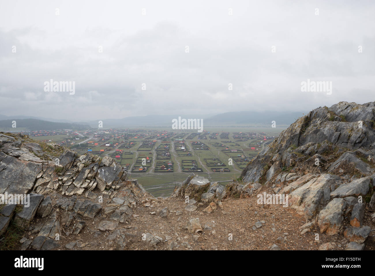 Town of Murun (Mörön) in northern Mongolia Stock Photo - Alamy