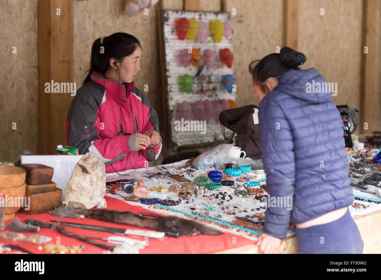 Town of Murun (Mörön) in northern Mongolia Stock Photo - Alamy