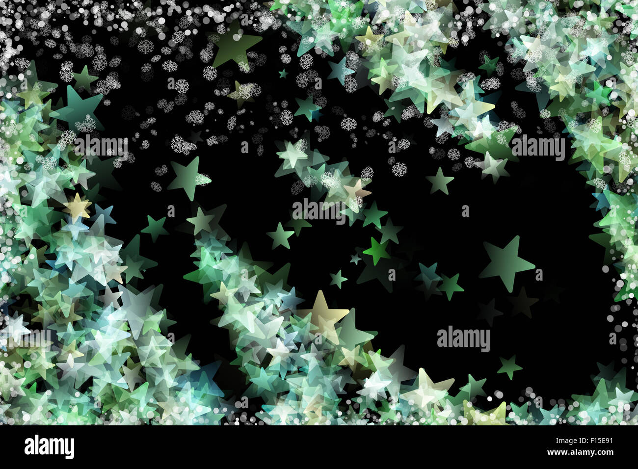 Wonderful Christmas background design with snowflakes and stars Stock ...