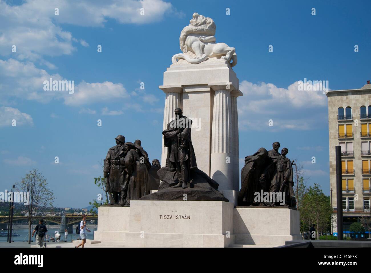 Tisza Istvan politician Hungarian monument statue Stock Photo