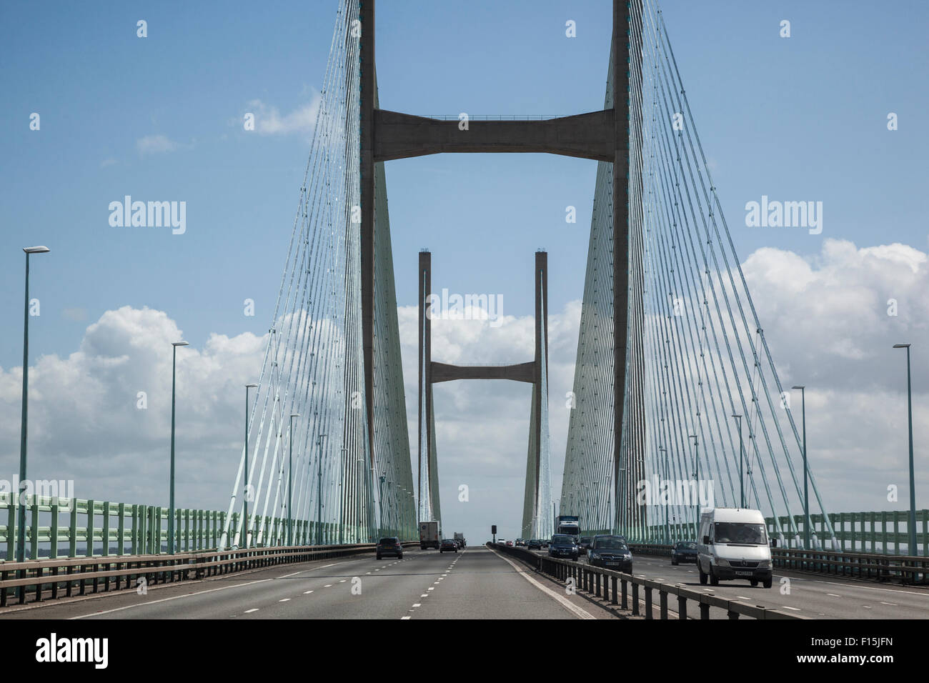 M4 Motorway, Severn Bridge Stock Photo