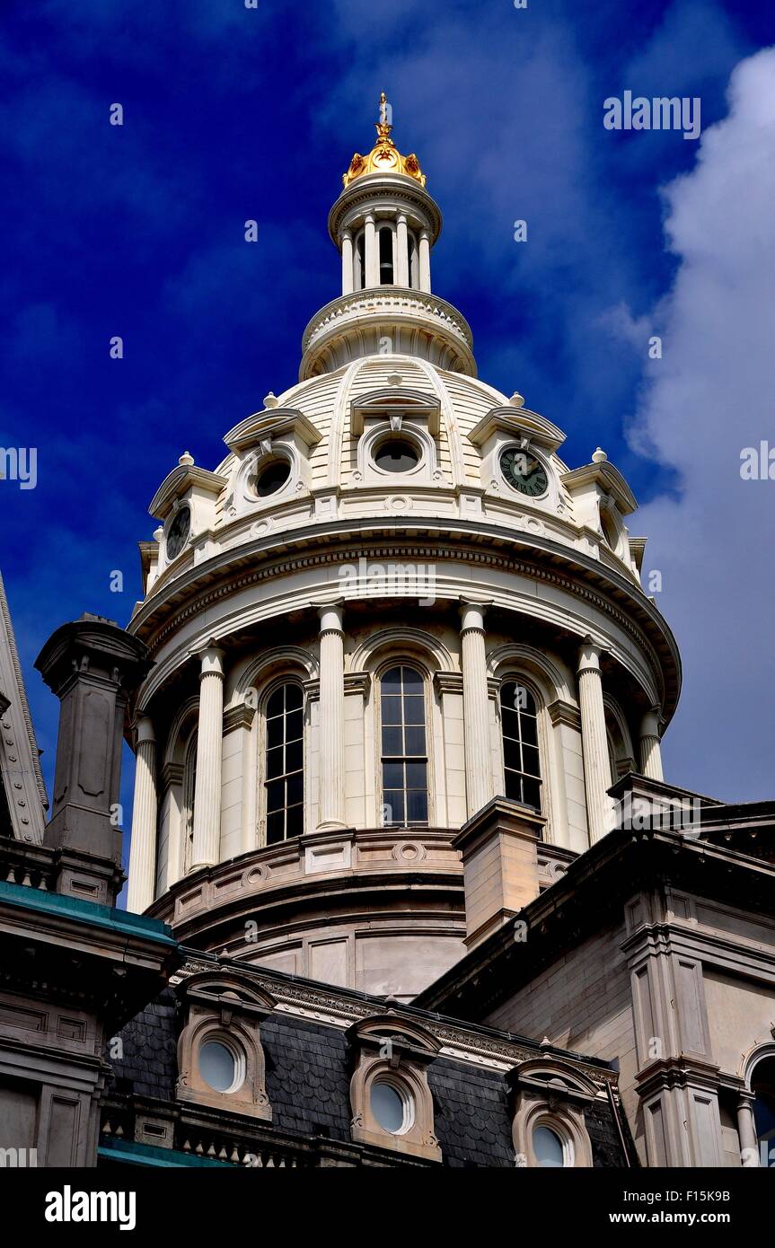 Baltimore, Maryland Elegant dome with cupola atop 1867 Baltimore City