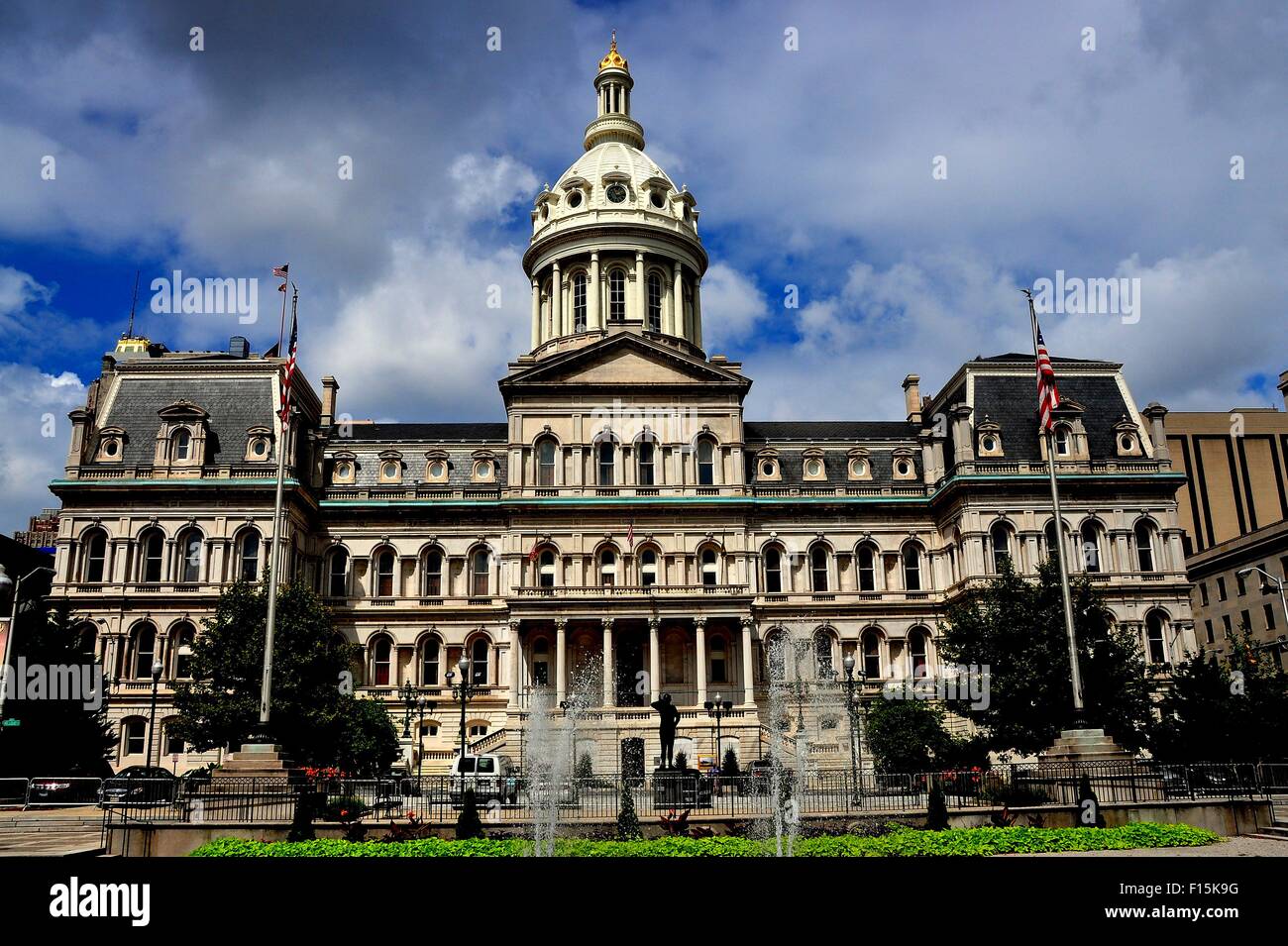 Baltimore, Maryland City Hall, begun in 1867, built in Second Empire