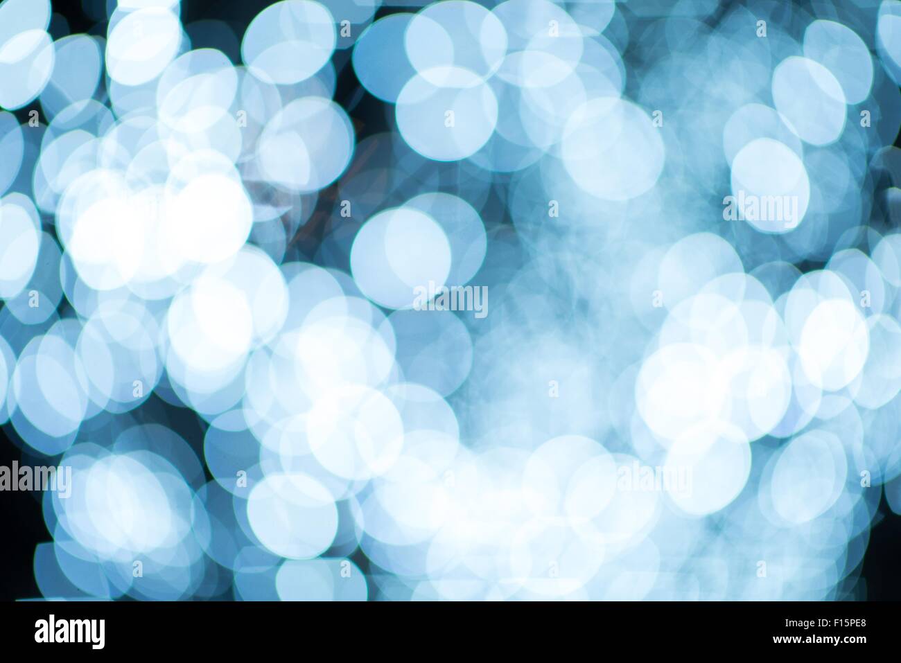 Defocused Lights Abstract Photo Background. Stock Photo